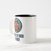 ドイツのシェルター犬 ツートーンマグカップ (正面左)