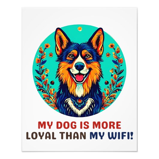 ドイツのシェルター犬 フォトプリント (正面)