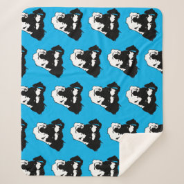 ドイツのシュナウザー シェルパブランケット