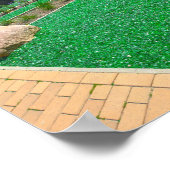 ドイツのシュヴェリンにあるガーデンのグリーングラスマルチ ポスター (角)