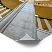 ドイツのシュヴェリン城スパイラル階段 ポスター (角)