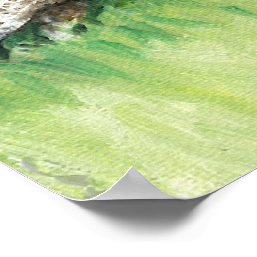 ドイツのショートエアポインターパピズアートポスター ポスター (角)