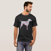 ドイツのショートエアーポインタGSP犬ママValentines Da Tシャツ (正面フル)