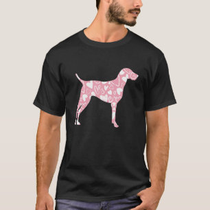 ドイツのショートエアーポインタGSP犬ママValentines Da Tシャツ