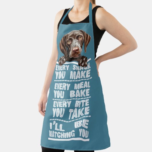 ドイツのショートヘアのポインタあなたが作るすべてのスナック エプロン (インサイチュ)