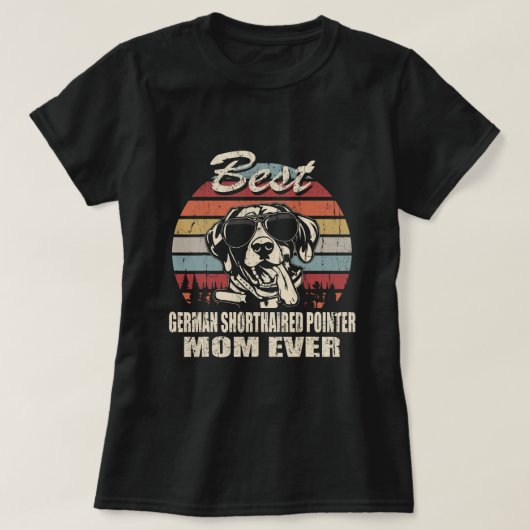 ドイツのショートヘアのポインターモマフォーヴィンテージ Tシャツ (デザイン正面)