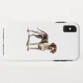 ドイツのショートヘア犬アートウォーター色の犬プリント犬 Case-Mate iPhoneケース (裏面(横))