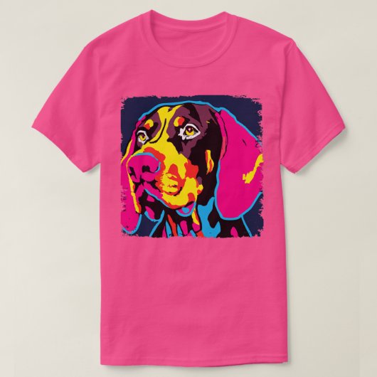 ドイツのショートポインターアートドッグラバーギフト1 Tシャツ (デザイン正面)