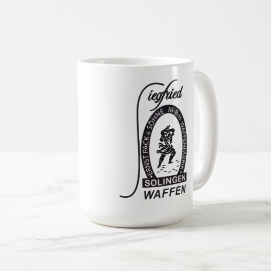 ドイツのシークフリードワフェンエルンストパック&ソーヌ会社 コーヒーマグカップ (正面右)