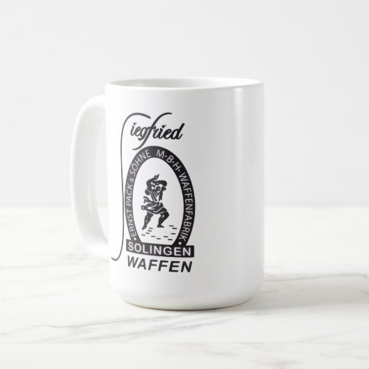 ドイツのシークフリードワフェンエルンストパック&ソーヌ会社 コーヒーマグカップ (正面左)