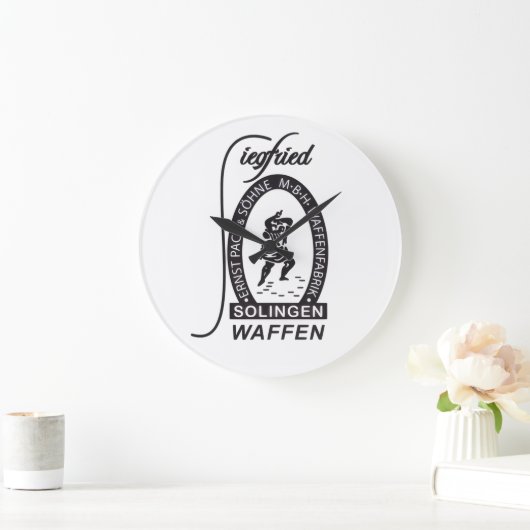 ドイツのシークフリードワフェンエルンストパック&ソーヌ会社 ラージ壁時計 (ホーム)