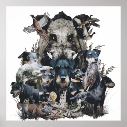 ドイツのジャグテリアタペストリアキャンバス印刷 ポスター (正面)