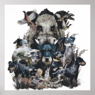 ドイツのジャグテリアタペストリアキャンバス印刷 ポスター