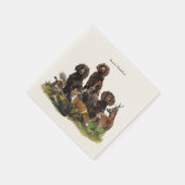 ドイツのスパニエル犬（ドイツ・ワッテルフンド） スタンダードカクテルナプキン (角)