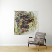 ドイツのスパニエル犬（ドイツ・ワッテルフンド） タペストリー (インサイチュ(横))