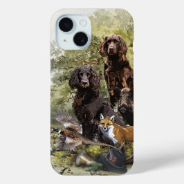 ドイツのスパニエル犬(ドイツ・ワッテルフンド) iPhone 15ケース