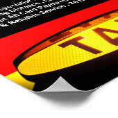 ドイツのタクシー広告国旗 ポスター (角)