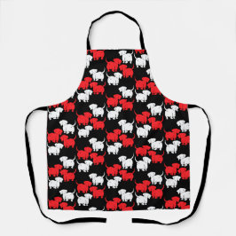 ドイツのダシュント犬のパターン エプロン