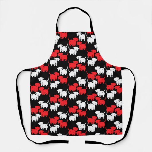 ドイツのダシュント犬のパターン エプロン (正面)