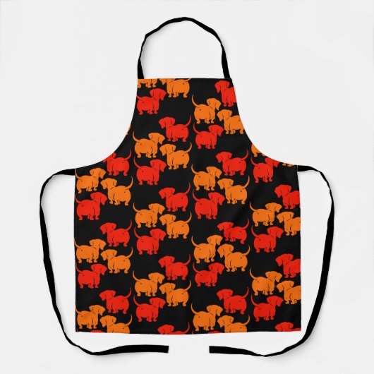 ドイツのダシュント犬のパターン エプロン (正面)