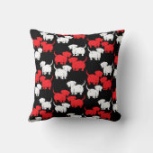 ドイツのダシュント犬のパターン クッション (裏面)