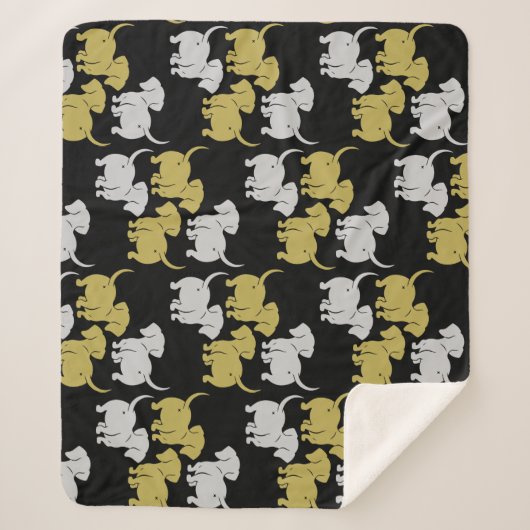 ドイツのダシュント犬のパターン シェルパブランケット (正面)