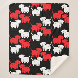 ドイツのダシュント犬のパターン シェルパブランケット