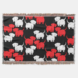 ドイツのダシュント犬のパターン スローブランケット
