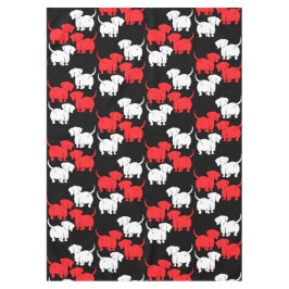 ドイツのダシュント犬のパターン テーブルクロス