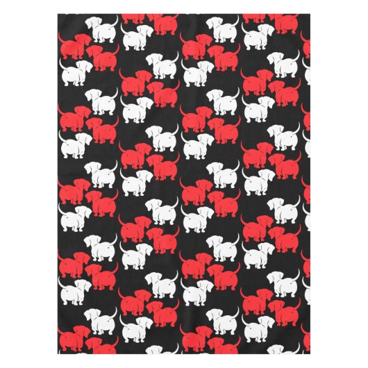 ドイツのダシュント犬のパターン テーブルクロス (正面)