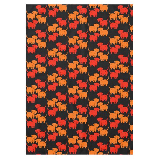 ドイツのダシュント犬のパターン テーブルクロス (正面)