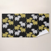 ドイツのダシュント犬のパターン バスタオル (バスタオル)