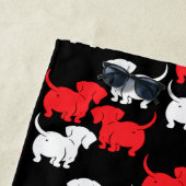 ドイツのダシュント犬のパターン ビーチタオル (インサイチュ)