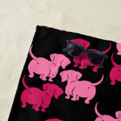 ドイツのダシュント犬のパターン ビーチタオル (インサイチュ)