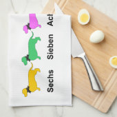 ドイツのダックスキッチンタオルを数える キッチンタオル (四つ折り)