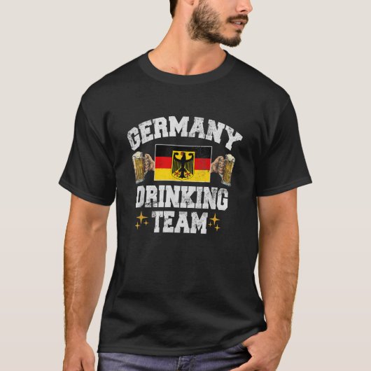 ドイツのチーム ドイツのビール祭り Tシャツ (正面)