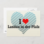 ドイツのデル・ファルツのランダウが好き ポストカード (正面/裏面)