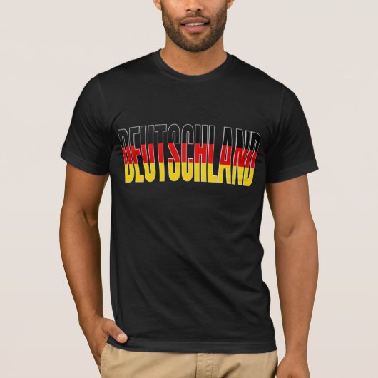 ドイツのドイツの旗のTシャツ Tシャツ (正面)
