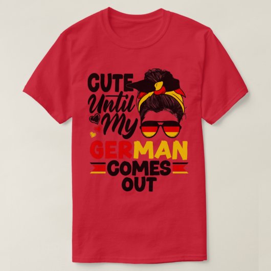 ドイツのドイツ国旗My German Coまで可愛い Tシャツ (デザイン正面)