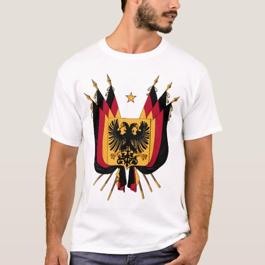 ドイツのドイツ国(1848年) Tシャツ (正面)