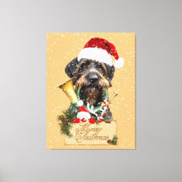 ドイツのドレイサー聖降誕祭メリークリスマス!マグネットボタン キャンバスプリント