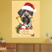 ドイツのドレイサー聖降誕祭メリークリスマス！マグネットボタン キャンバスプリント (インサイチュ (リビング))