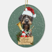 ドイツのドレイサー聖降誕祭メリークリスマス！マグネットボタン セラミックオーナメント (左)