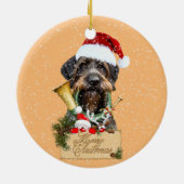 ドイツのドレイサー聖降誕祭メリークリスマス！マグネットボタン セラミックオーナメント (裏面)