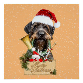 ドイツのドレイサー聖降誕祭メリークリスマス!マグネットボタン ポスター