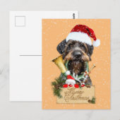 ドイツのドレイサー聖降誕祭メリークリスマス!マグネットボタン ポストカード (正面/裏面)