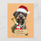 ドイツのドレイサー聖降誕祭メリークリスマス!マグネットボタン ポストカード (正面)