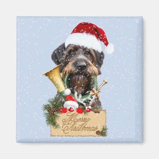 ドイツのドレイサー聖降誕祭メリークリスマス！ マグネット (正面)