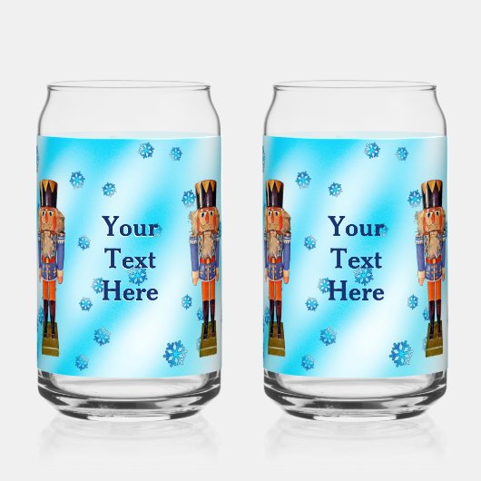 ドイツのナッツクラッカー - フローラルなクリスマス ガラス缶 (裏面)