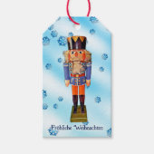 ドイツのナツクラッカー – Frehliche Weihnachen ギフトタグ (正面)